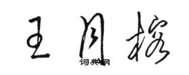 骆恒光王月榕草书个性签名怎么写