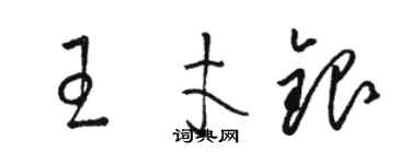 骆恒光王才银草书个性签名怎么写