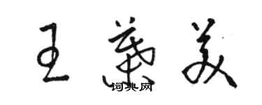 骆恒光王叶美草书个性签名怎么写