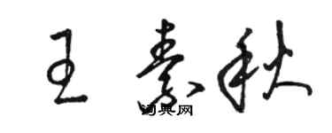 骆恒光王素秋草书个性签名怎么写