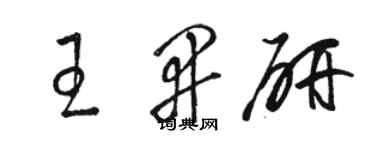 骆恒光王开研草书个性签名怎么写
