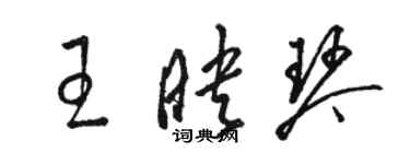 骆恒光王映琴草书个性签名怎么写