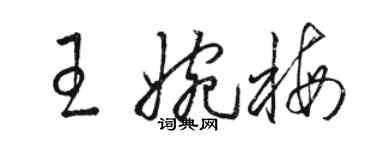 骆恒光王婉梅草书个性签名怎么写