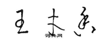 骆恒光王才香草书个性签名怎么写