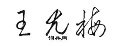 骆恒光王尤梅草书个性签名怎么写