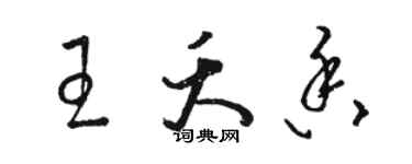 骆恒光王夭香草书个性签名怎么写