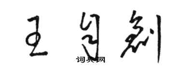 骆恒光王自创草书个性签名怎么写