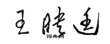 骆恒光王映廷草书个性签名怎么写