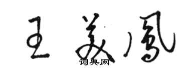 骆恒光王美凤草书个性签名怎么写
