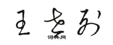 骆恒光王世列草书个性签名怎么写