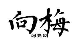 翁闿运向梅楷书个性签名怎么写