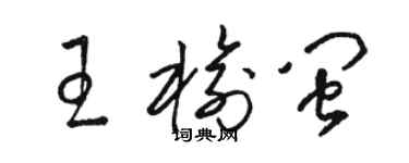 骆恒光王榆闽草书个性签名怎么写