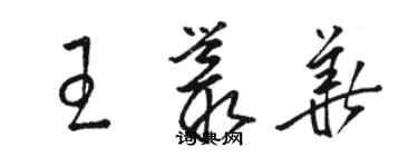 骆恒光王丛华草书个性签名怎么写
