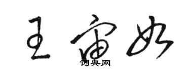 骆恒光王宙如草书个性签名怎么写