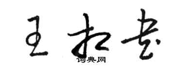 骆恒光王相书草书个性签名怎么写