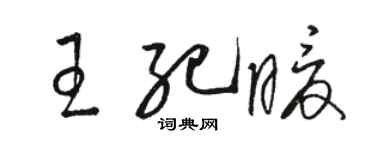 骆恒光王纪暖草书个性签名怎么写