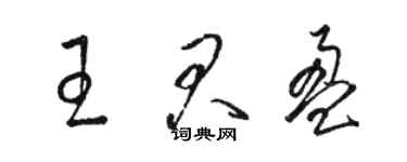 骆恒光王君盈草书个性签名怎么写