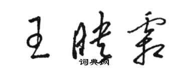 骆恒光王映霜草书个性签名怎么写