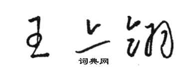骆恒光王亦翎草书个性签名怎么写