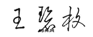 骆恒光王碧枚草书个性签名怎么写