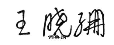 骆恒光王晓绷草书个性签名怎么写