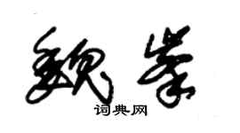 朱锡荣魏峰草书个性签名怎么写