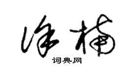 朱锡荣徐楠草书个性签名怎么写