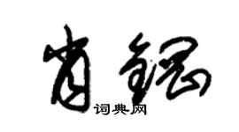 朱锡荣肖钢草书个性签名怎么写