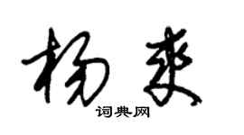 朱锡荣杨爽草书个性签名怎么写