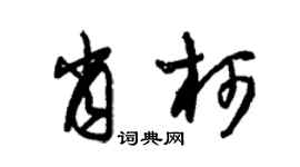 朱锡荣肖柯草书个性签名怎么写