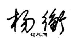 朱锡荣杨衡草书个性签名怎么写