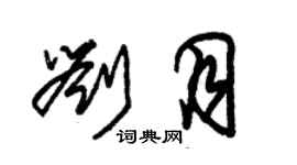 朱锡荣刘月草书个性签名怎么写