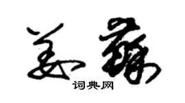 朱锡荣姜苏草书个性签名怎么写
