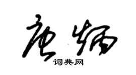 朱锡荣唐炳草书个性签名怎么写