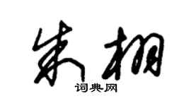 朱锡荣朱栩草书个性签名怎么写