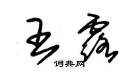 朱锡荣王露草书个性签名怎么写