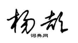 朱锡荣杨颉草书个性签名怎么写