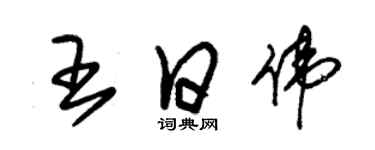 朱锡荣王日伟草书个性签名怎么写