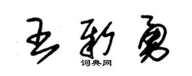 朱锡荣王新勇草书个性签名怎么写