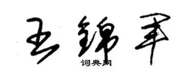朱锡荣王锦军草书个性签名怎么写