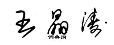朱锡荣王晶涛草书个性签名怎么写