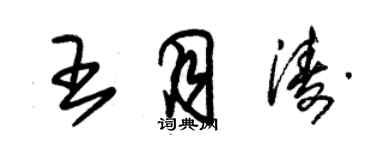 朱锡荣王月涛草书个性签名怎么写