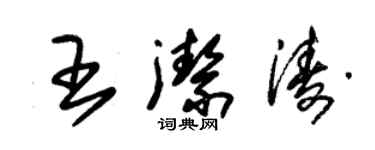 朱锡荣王洁涛草书个性签名怎么写