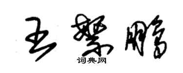 朱锡荣王繁鹏草书个性签名怎么写
