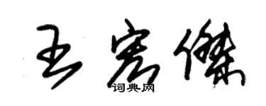 朱锡荣王宏杰草书个性签名怎么写
