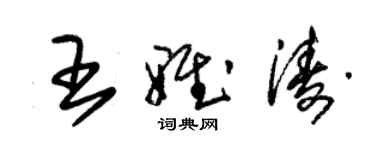 朱锡荣王雅涛草书个性签名怎么写