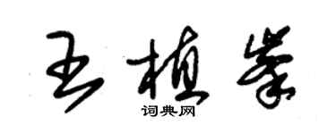 朱锡荣王植峰草书个性签名怎么写