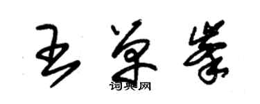 朱锡荣王单峰草书个性签名怎么写
