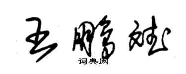 朱锡荣王鹏斌草书个性签名怎么写