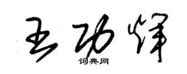 朱锡荣王功辉草书个性签名怎么写
